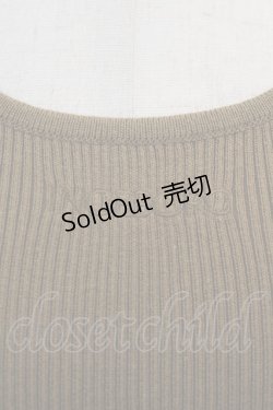 画像3: INGEBORG / ロゴ刺繍ストライプ風地カットソー  ブラウン I-24-08-19-057-LO-TO-HD-ZT031