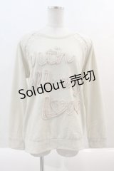 LIZ LISA / フリルメッセージスウェット 0 アイボリー I-24-08-19-020-LO-TO-HD-ZT470