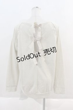 画像2: LIZ LISA / フリルメッセージスウェット 0 アイボリー I-24-08-19-020-LO-TO-HD-ZT470