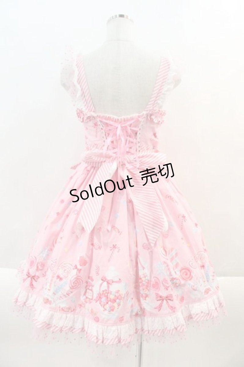画像2: Angelic Pretty /  MIRACLECANDYドットチュールジャンパースカート  ピンク I-24-08-21-105-AP-OP-HD-ZI (2)
