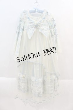 画像1: BABY,THE STARS SHINE BRIGHT / Ver Placidum Mille fleurワンピースドレス【完全受注予約商品】  サックス I-24-08-24-043-BA-OP-HD-ZY