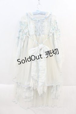 画像2: BABY,THE STARS SHINE BRIGHT / Ver Placidum Mille fleurワンピースドレス【完全受注予約商品】  サックス I-24-08-24-043-BA-OP-HD-ZY