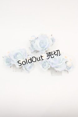 画像7: BABY,THE STARS SHINE BRIGHT / Ver Placidum Mille fleurワンピースドレス【完全受注予約商品】  サックス I-24-08-24-043-BA-OP-HD-ZY