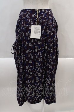 画像2: Jane Marple / Dance with rosesドローストリングスカート M パープル I-24-08-24-070-JM-SK-IG-ZT050