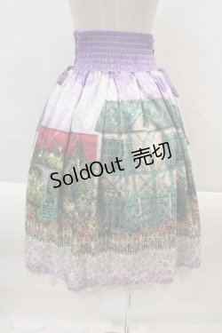 画像2: axes femme kawaii / ジェルブロワ・ローズスカート  ラベンダー I-24-08-24-076-AX-SK-HD-OS