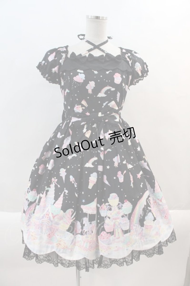 画像1: Angelic Pretty / MilkyPlanetワンピース  黒 I-24-08-24-037-AP-OP-HD-ZY (1)