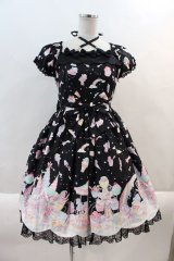 Angelic Pretty / MilkyPlanetワンピース  黒 I-24-08-24-037-AP-OP-HD-ZY