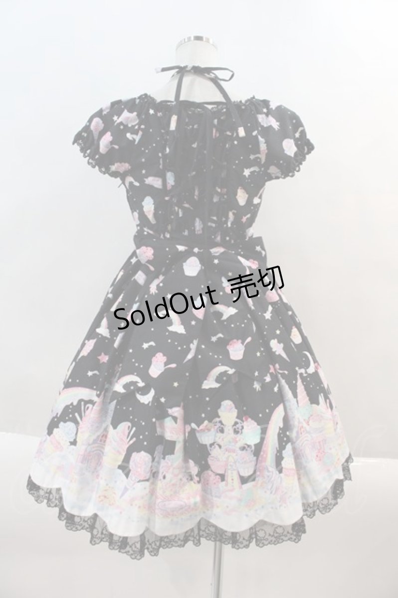 画像2: Angelic Pretty / MilkyPlanetワンピース  黒 I-24-08-24-037-AP-OP-HD-ZY (2)