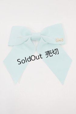 画像1: Angelic Pretty / HAT ロゴリボンチャーム作りリボンクリップ  サックス I-24-08-27-108-AP-AC--ZT437