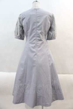 画像2: Maison de FLEUR Petite Robe canone / バラに触れてみるワンピース S サックス I-24-09-02-099-EL-OP-HD-ZY