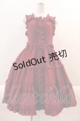 metamorphose / ピンタックティアードジャンパースカート  ボルドー I-24-09-07-027-ME-OP-HD-ZI