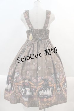 画像2: ALICE and the PIRATES / Dual face 〜phantom and truth〜柄ジャンパースカートII  ブラウン I-24-09-09-023-PA-OP-HD-ZY