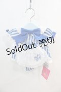 Angelic Pretty / リリカルバニーストライプダイナーウェアSet  青 I-24-09-12-120-AP-ZA-HD-ZT-K015