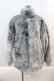 画像1: NieR Clothing / 防寒中綿入りキルティングハイネックファーコート  グレー I-24-09-14-058-PU-CO-HD-ZT-C043 (1)