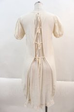画像2: 【SALE】Cherir la femme / 後ろシフォン切り替えニットワンピース  アイボリー I-24-09-16-046-LO-OP-HD-ZT155 (2)