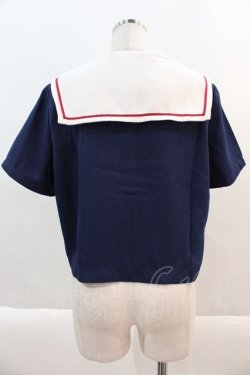 画像2: To Alice / スター刺繍セーラーブラウス  ネイビーＸ白 I-24-09-16-030-LO-BL-HD-ZT158