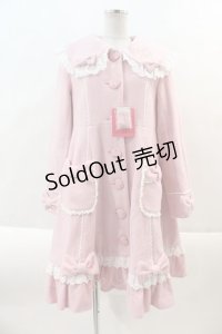 Angelic Pretty / 襟ロゴ刺繍Sweetコート  ピンク I-24-09-18-047-AP-CO-HD-ZI