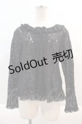 【SALE】PINK HOUSE / 総レース長袖ブラウス  ブラック I-24-09-20-021-LO-TO-HD-ZT390
