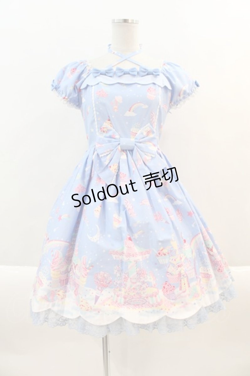 画像1: Angelic Pretty / MilkyPlanetワンピース  アオ I-24-09-22-078-AP-OP-HD-ZI (1)