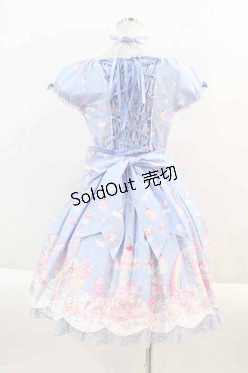 画像2: Angelic Pretty / MilkyPlanetワンピース  アオ I-24-09-22-078-AP-OP-HD-ZI (2)