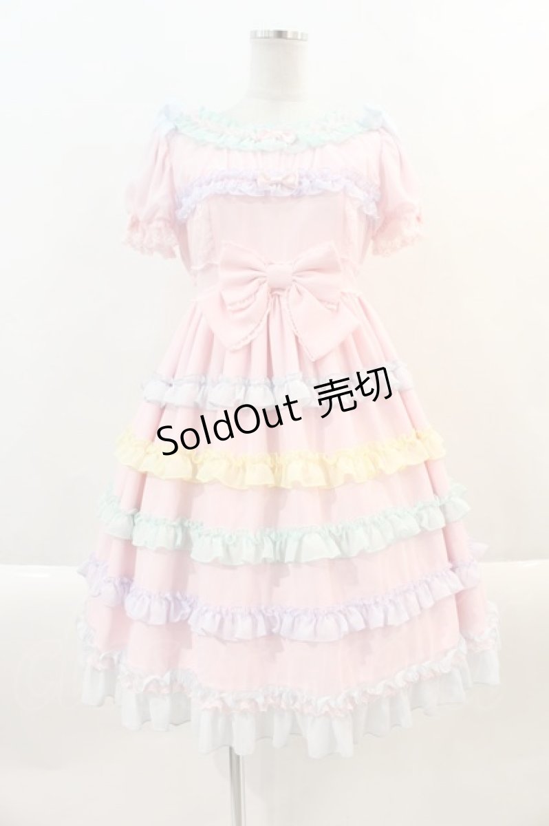 画像1: Angelic Pretty / シャボン玉ワンピース  ピンク I-24-09-22-081-AP-OP-HD-ZY (1)