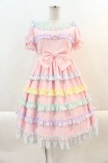 画像1: Angelic Pretty / シャボン玉ワンピース  ピンク I-24-09-22-081-AP-OP-HD-ZY (1)