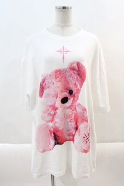 画像1: TRAVAS TOKYO / Furry bear Tee  白 I-24-09-22-034-PU-TO-HD-ZT228
