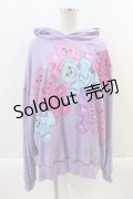 LAND by MILKBOY / GUMMIES HOODIE  パープル I-24-09-22-035-MB-TO-HD-ZI