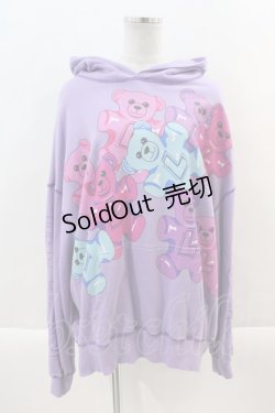 画像1: LAND by MILKBOY / GUMMIES HOODIE  パープル I-24-09-22-035-MB-TO-HD-ZI