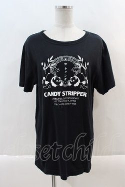 画像1: Candy Stripper / 東京キャンディTシャツ L 黒Ｘ白 I-24-09-22-038-PU-TO-HD-ZT329