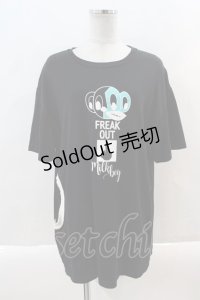 MILKBOY /  FREAK OUT Tシャツ  黒 I-24-09-22-039-MB-TO-HD-ZT329