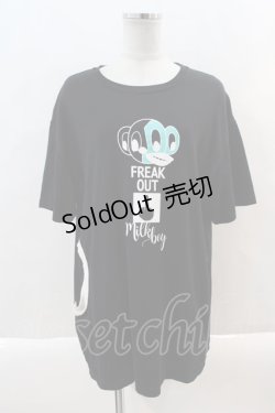画像1: MILKBOY /  FREAK OUT Tシャツ  黒 I-24-09-22-039-MB-TO-HD-ZT329
