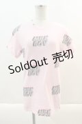 【SALE】MILKBOY / CARTOON LOGO Tシャツ  ピンク I-24-09-22-041-MB-TO-HD-ZT329