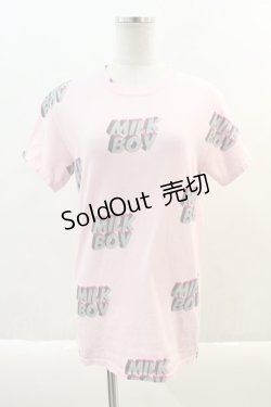 画像1: 【SALE】MILKBOY / CARTOON LOGO Tシャツ  ピンク I-24-09-22-041-MB-TO-HD-ZT329