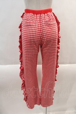 画像2: Candy Stripper / DECORATIVE RIBBONパンツ 2 赤Ｘ白チェック I-24-09-26-084-PU-PA-HD-ZT340