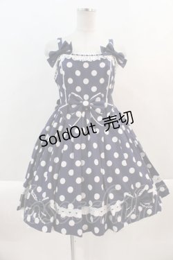 画像1: Angelic Pretty / ポルカドットジャンパースカート  ネイビー I-24-09-26-043-AP-OP-HD-ZY