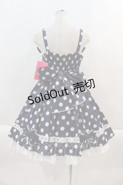 画像2: Angelic Pretty / ポルカドットジャンパースカート  ネイビー I-24-09-26-043-AP-OP-HD-ZY