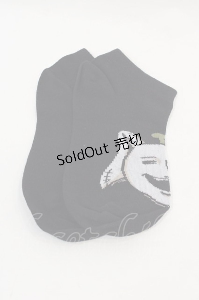 画像2: 【SALE】NieR CLOTHING / G ソックス  黒Ｘ白 I-24-09-27-004-PU-ZA-HD-ZT305-F001 (2)