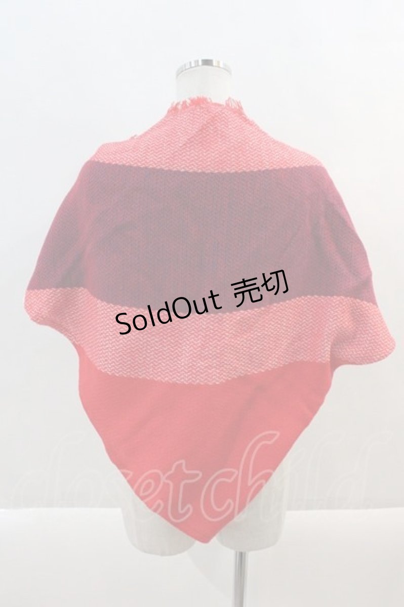 画像2: 【SALE】NieR CLOTHING / NieRちゃんニットストール  青Ｘ白Ｘ赤 I-24-09-27-050-PU-ZA-HD-ZT305 (2)