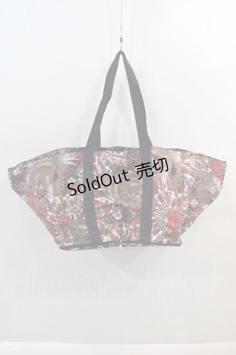 画像1: 【SALE】Qutie Frash / BAG エコバック  黒ｘ赤 I-24-09-27-054-QU-BG-HD-ZT305 (1)