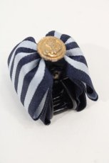 画像1: 【SALE】MARBLE / HAT リボンクリップ  紺 I-24-09-27-020-GO-AC-HD-ZT305 (1)