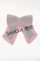 Moi-meme-Moitie / HAT M+CROIXリボンコーム  黒×赤 I-24-09-27-028-MO-AC-HD-ZT305