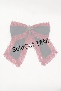 Moi-meme-Moitie / HAT M+CROIXリボンコーム  黒×赤 I-24-09-27-028-MO-AC-HD-ZT305