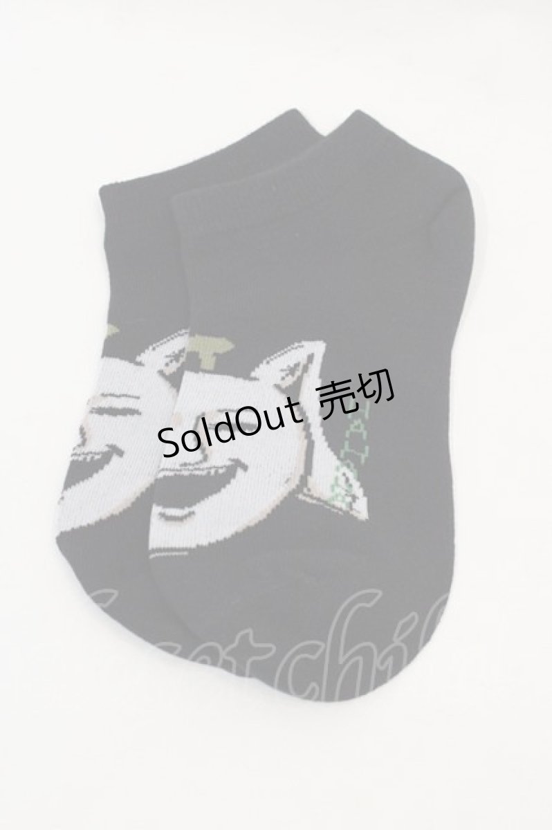 画像1: 【SALE】NieR CLOTHING / G ソックス  黒Ｘ白 I-24-09-27-004-PU-ZA-HD-ZT305-F001 (1)
