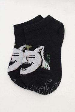 画像1: NieR Clothing / G ソックス  黒Ｘ白 I-24-09-27-004-PU-ZA-HD-ZT305