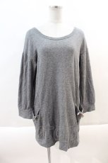 画像1: 【SALE】Franche Lippee / ドットリボン刺繍チュール切り替えカットワンピース  グレーＸアイボリー I-24-09-28-060-LO-OP-HD-ZT399 (1)