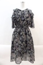 画像1: 【SALE】axes femme / 肩あきボタニカルフラワーワンピース M 黒 I-24-09-28-039-AX-OP-HD-ZT463 (1)