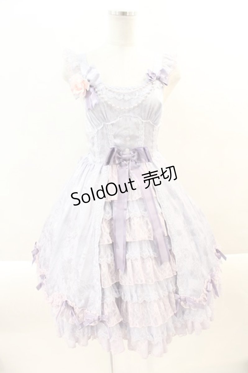 画像1: Angelic Pretty / バラのお嬢様ジャンパースカート  ラベンダー I-24-09-28-043-AP-OP-HD-ZI (1)