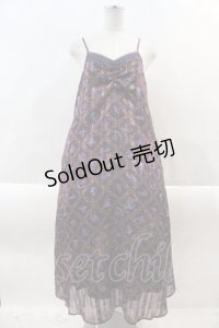 axes femme / アラジン/キャミワンピース  パープル I-24-10-05-053-AX-OP-HD-ZT449