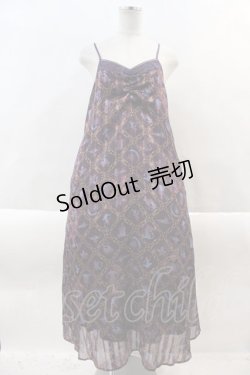 画像1: axes femme / アラジン/キャミワンピース  パープル I-24-10-05-053-AX-OP-HD-ZT449